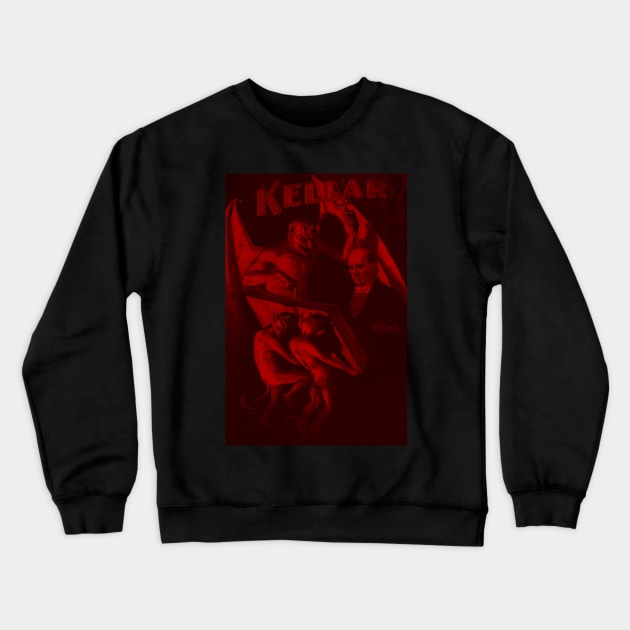 Kellar the Magician Crewneck Sweatshirt by OneEyedGuy